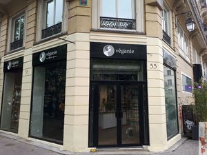 facade at Veganie in Paris