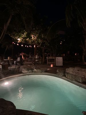 very nice dining area  at Mezzanine in Tulum