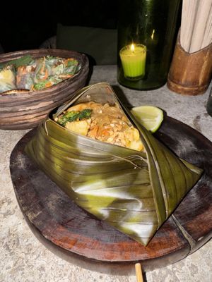 Pad Thai with tofu   at Mezzanine in Tulum