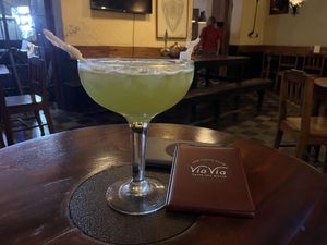 MEGA mojito….such good prices!  at ViaVia in Leon