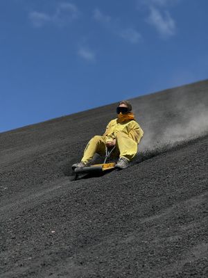 Unfortunately I totally bit the dust after this shot was taken..  terrifying and I would never do it again!  at ViaVia in Leon