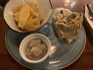 Wrap at Ikaro Cafe in Santa Marta