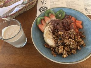 Quinoa cocía bowl  at Ikaro Cafe in Santa Marta