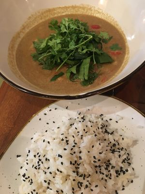 African curry at Ikaro Cafe in Santa Marta