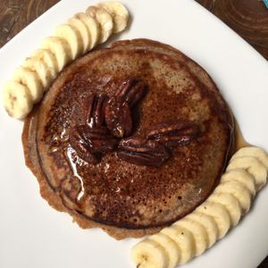 Vegan Pancakes! at Ikaro Cafe in Santa Marta