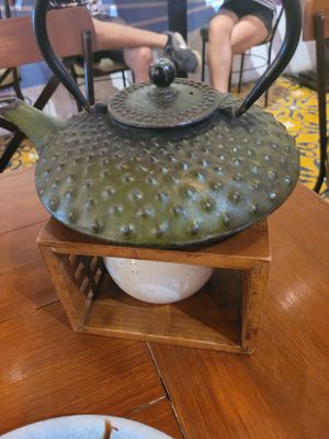 nice presentation of the chai at Ikaro Cafe in Santa Marta