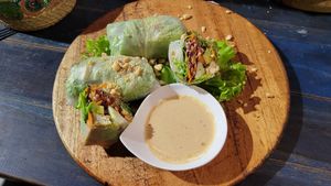 Rollos Vietnamitas at Ikaro Cafe in Santa Marta