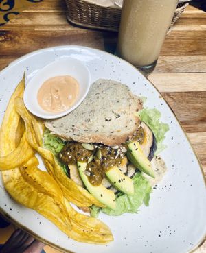 Sandwich “ciudad beirut"  at Ikaro Cafe in Santa Marta