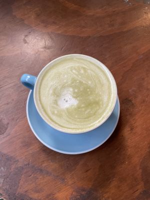 Lavender macha latte 10/10  at Ikaro Cafe in Santa Marta