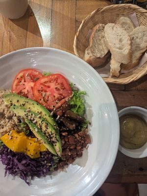 Quinoa salad 7/10 at Ikaro Cafe in Santa Marta