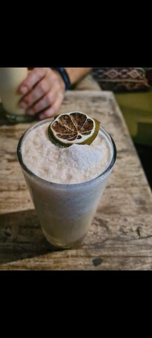 Lulo juice at Ikaro Cafe in Santa Marta