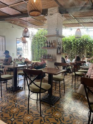 Inside 🍃  at Ikaro Cafe in Santa Marta