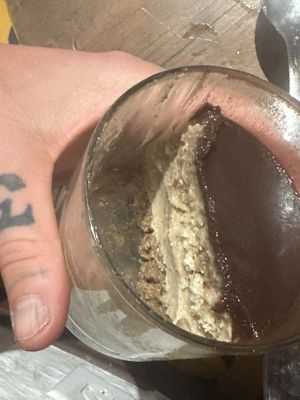 Layers of tiramisu  at Ikaro Cafe in Santa Marta