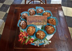 Vegan carrot muffins :) at Ikaro Cafe in Santa Marta