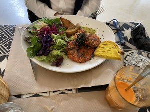 Végétal steak   at Kafe Botanika in San Sebastian