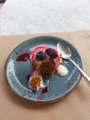 Carrot cake at Kafe Botanika in San Sebastian