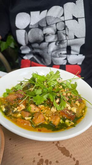 Curry de verduras at Kafe Botanika in San Sebastian