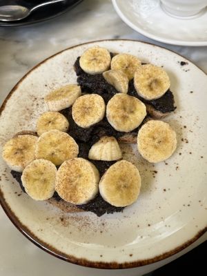 Tostada sin gluten con nutella vegano   at Kafe Botanika in San Sebastian