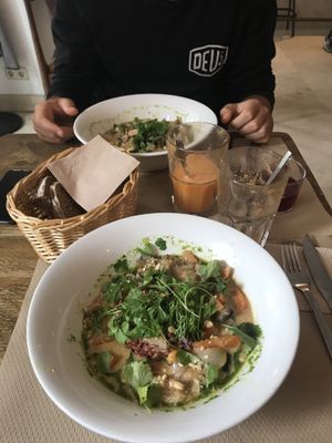 Vege curry  at Kafe Botanika in San Sebastian