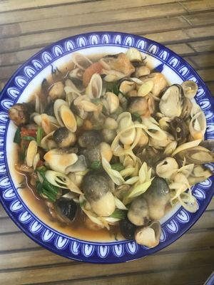 Mushrooms with lemongrass at Lien Hoa in Da Nang