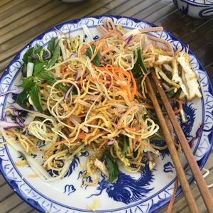 A ridiculously good salad at Lien Hoa in Da Nang