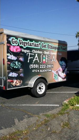 Go Vegetarian? Catering Truck at Fasika in Fresno