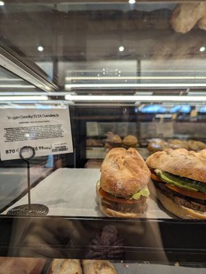 Vegan sandwich at Whole Foods Market in Oakville