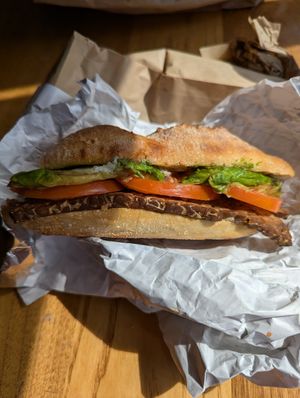 Vegan sandwich at Whole Foods Market in Oakville