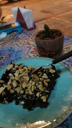 brownie vegano at Flor de Loto in Cali