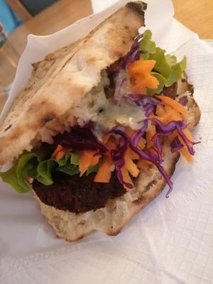 Buddha Burger at Babaghanoush in Pristina
