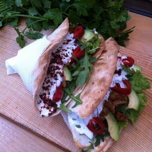 Our Lentil Pocket at Babaghanoush in Pristina