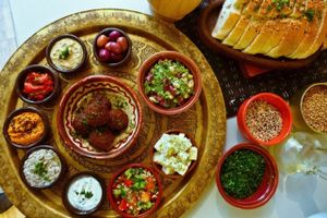 The meze mix  at Babaghanoush in Pristina