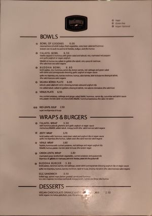 Menu second page, but there's also a new plate called Moon Plate at Babaghanoush in Pristina