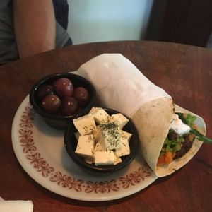 vegetarian wrap   at Babaghanoush in Pristina
