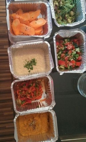 happiness at Babaghanoush in Pristina