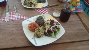 beautifull presentation  at Centeno Restaurante Vegetariano in Medellin