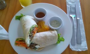 Lunch in January, 2016 at Naturlandia in Medellin