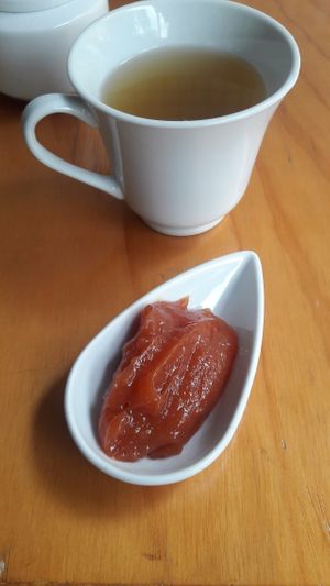 Postre de mermelada de guayaba y aromática de anís  at Naturlandia in Medellin