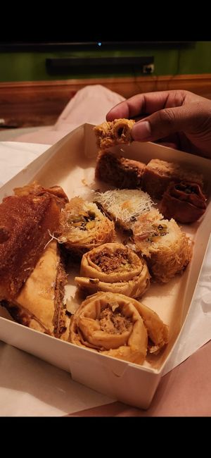 Baklava variety at Al Nada Sweets in Coburg