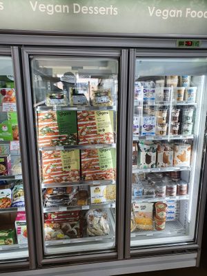 Huge range of frozen and chilled products at Vegan Grocery Store in Fitzroy