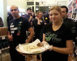 Vegan wine and cheese tasting at Vegan Grocery Store in Fitzroy