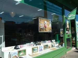 shopfront at Vegan Grocery Store in Fitzroy