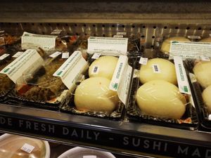 Vegetarian bun and sesame seaweed salad (sushi bar) at Whole Foods Market - Oracle in Tucson
