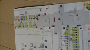 Map of the station, with Genki Shop underlined in red. at Genki Shop in Sapporo