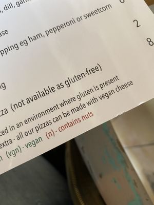 All of the pizzas can be made with vegan cheese at The Bird Cage in Malmesbury