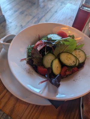 Mixed leaf salad at The Bird Cage in Malmesbury