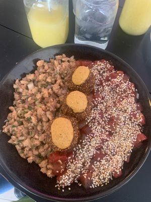 Poke bowl 🥣  at Chana Plant Based in Medellin