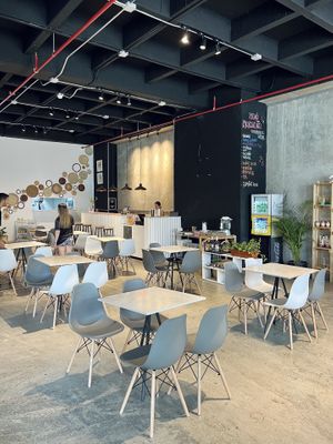 Miniature vegan market  at Chana Plant Based in Medellin