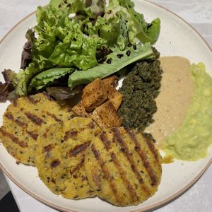 Arepas  at Chana Plant Based in Medellin