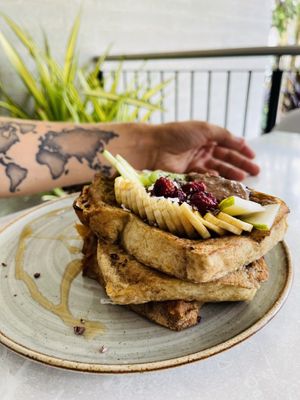 French toast  at Chana Plant Based in Medellin